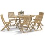 7-piece solid acacia wood garden dining set by , Garden sets - Ref: Foro24-3214240, Price: 389,11 €, Discount: %