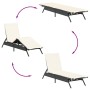 Tumbona con cojín ratán sintético negro von , Liegen - Ref: Foro24-4002701, Preis: 144,06 €, Rabatt: %