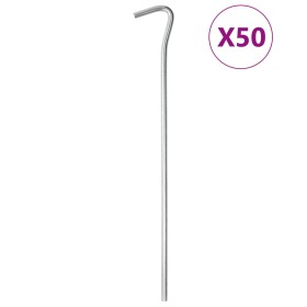 Heringe für den Laden 50 Stück verzinkter Stahl 23 cm Ø5 mm von , Zeltzubehör - Ref: Foro24-4009332, Preis: 20,92 €, Rabatt: %