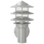 Außenwandleuchten 2 Stück Edelstahl silber von , Außenbeleuchtung - Ref: Foro24-4006229, Preis: 51,16 €, Rabatt: %