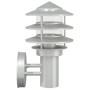 Apliques de exterior 2 unidades acero inoxidable plateado de , Iluminación de exterior - Ref: Foro24-4006229, Precio: 51,16 €...