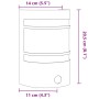 Außenwandleuchten mit Sensor 2 Stück Edelstahl von , Außenbeleuchtung - Ref: Foro24-4006297, Preis: 59,13 €, Rabatt: %