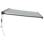 Toldo retráctil aluminio y tela gris antracita y blanco 4,5x3 m de , Toldos - Ref: Foro24-3216141, Precio: 587,12 €, Descuent...