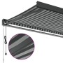 Toldo retráctil aluminio y tela gris antracita y blanco 4,5x3 m de , Toldos - Ref: Foro24-3216141, Precio: 587,12 €, Descuent...
