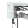 Einziehbare Markise aus Aluminium und anthrazitfarbenem und weißem Stoff 3,5x2,5 m von , Markisen - Ref: Foro24-3216134, Prei...