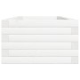 Solid pine wood planter white 110x40x23 cm by , Pots and planters - Ref: Foro24-847229, Price: 91,29 €, Discount: %