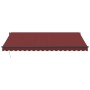 Toldo retráctil automático con LEDs burdeos 450x350 cm by , Awnings - Ref: Foro24-3215005, Price: 658,49 €, Discount: %