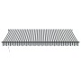 Toldo retráctil manual luz LED antracita y blanco 450x350 cm de , Toldos - Ref: Foro24-3215813, Precio: 388,69 €, Descuento: %