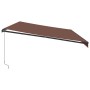 Manuelle einziehbare Markise mit braunen LED-Leuchten 600x300 cm von , Markisen - Ref: Foro24-3310222, Preis: 469,54 €, Rabat...
