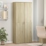 Hohes Sideboard Holzwerkstoff Sonoma Eiche 80x35x180 cm von , Schließfächer und Lagerschränke - Ref: Foro24-3276653, Preis: 1...