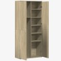 Hohes Sideboard Holzwerkstoff Sonoma Eiche 80x35x180 cm von , Schließfächer und Lagerschränke - Ref: Foro24-3276653, Preis: 1...