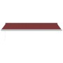 Toldo retráctil manual burdeos 500x300 cm de , Toldos - Ref: Foro24-3215317, Precio: 664,12 €, Descuento: %
