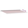 Toldo retráctil manual burdeos 500x300 cm de , Toldos - Ref: Foro24-3215317, Precio: 664,12 €, Descuento: %