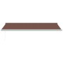 Manuelle einziehbare Markise braun 500x300 cm von , Markisen - Ref: Foro24-3215722, Preis: 649,88 €, Rabatt: %