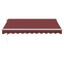 Toldo retráctil automático con luces LED burdeos 300x250 cm de , Toldos - Ref: Foro24-3214971, Precio: 487,90 €, Descuento: %