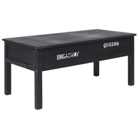 Black wooden coffee table 100x50x45 cm by , Coffee table - Ref: Foro24-284141, Price: 156,56 €, Discount: %