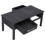 Black wooden coffee table 100x50x45 cm by , Coffee table - Ref: Foro24-284141, Price: 156,47 €, Discount: %