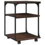Soporte de impresora 3 niveles marrón roble 43x48x64 cm de , Soportes para impresoras - Ref: Foro24-842280, Precio: 48,69 €, ...