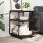 Soporte de impresora 3 niveles marrón roble 43x48x64 cm de , Soportes para impresoras - Ref: Foro24-842280, Precio: 48,69 €, ...