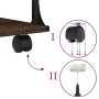 Soporte de impresora 3 niveles marrón roble 43x48x64 cm de , Soportes para impresoras - Ref: Foro24-842280, Precio: 48,69 €, ...