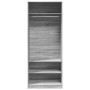 Sonoma grauer Holzwerkstoff Schrank 80x50x200 cm von , Kleiderschränke - Ref: Foro24-3307698, Preis: 133,85 €, Rabatt: %