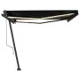 Automatic LED awning with anthracite gray wind sensor 450x350 cm by , Awnings - Ref: Foro24-3069854, Price: 776,83 €, Discoun...