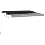 Automatic LED awning with anthracite gray wind sensor 450x350 cm by , Awnings - Ref: Foro24-3069854, Price: 776,83 €, Discoun...