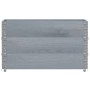 Collares de palets 3 uds madera maciza de pino gris 100x50 cm von , Ladeplattformen und Paletten - Ref: Foro24-3295372, Preis...
