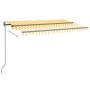 Automatisch einziehbare Markise gelb und weiß 450x350 cm von , Markisen - Ref: Foro24-3069208, Preis: 535,34 €, Rabatt: %