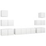 8-teiliges TV-Möbelset Sperrholz weiß von , TV-Möbel - Ref: Foro24-3078714, Preis: 216,52 €, Rabatt: %