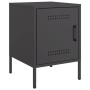 Mesita de noche acero negro 36x39x50,5 cm de , Mesitas de noche - Ref: Foro24-842910, Precio: 53,13 €, Descuento: %