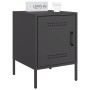 Mesita de noche acero negro 36x39x50,5 cm de , Mesitas de noche - Ref: Foro24-842910, Precio: 53,13 €, Descuento: %