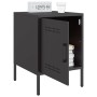 Mesita de noche acero negro 36x39x50,5 cm de , Mesitas de noche - Ref: Foro24-842910, Precio: 53,13 €, Descuento: %