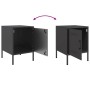 Mesita de noche acero negro 36x39x50,5 cm de , Mesitas de noche - Ref: Foro24-842910, Precio: 53,13 €, Descuento: %