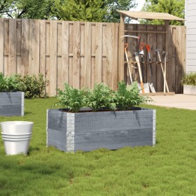 Jardinera de madera maciza de pino gris 100x50 cm de , Maceteros y jardineras - Ref: Foro24-3295393, Precio: 72,56 €, Descuen...