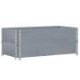 Solid pine wood planter gray 100x50 cm by , Pots and planters - Ref: Foro24-3295393, Price: 72,45 €, Discount: %