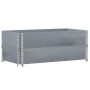 Solid pine wood planter gray 100x50 cm by , Pots and planters - Ref: Foro24-3295393, Price: 72,45 €, Discount: %
