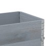 Solid pine wood planter gray 100x50 cm by , Pots and planters - Ref: Foro24-3295393, Price: 72,45 €, Discount: %