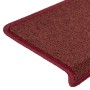 Treppenstufenteppiche 15 Stück mattrot 65x21x4 cm von , Treppenmatten - Ref: Foro24-326199, Preis: 66,50 €, Rabatt: %