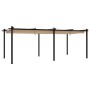 Gartenpavillon mit einziehbarem taupefarbenem Dach 3x6 m von , Zelte und Pavillons - Ref: Foro24-3217063, Preis: 695,19 €, Ra...