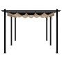 Gartenpavillon mit einziehbarem taupefarbenem Dach 3x6 m von , Zelte und Pavillons - Ref: Foro24-3217063, Preis: 695,19 €, Ra...