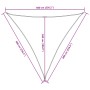 Brown Oxford fabric triangular sail awning 6x6x6 m by , Umbrellas - Ref: Foro24-135845, Price: 47,69 €, Discount: %