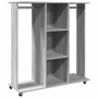 Sonoma grauer Kleiderschrank aus Holzwerkstoff auf Rädern 102x38x110 cm von , Aufbewahrung von Kleidung und Schränken - Ref: ...