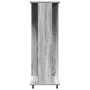 Sonoma grauer Kleiderschrank aus Holzwerkstoff auf Rädern 102x38x110 cm von , Aufbewahrung von Kleidung und Schränken - Ref: ...