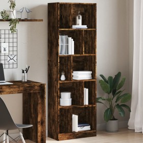 Regal aus geräucherter Eiche aus Holzwerkstoff 57x28,5x174 cm von , Bücherregale und Regale - Ref: Foro24-847993, Preis: 90,1...