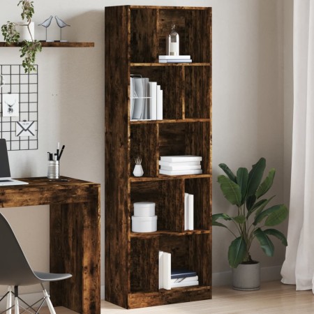 Regal aus geräucherter Eiche aus Holzwerkstoff 57x28,5x174 cm von , Bücherregale und Regale - Ref: Foro24-847993, Preis: 90,1...