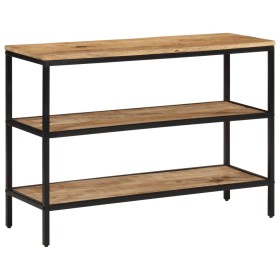 Solid mango wood rough console table 100x35x70 cm by , Side tables - Ref: Foro24-374073, Price: 127,68 €, Discount: %