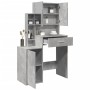 Tocador con mueble gris hormigón 80x35x132 cm de , Tocadores para dormitorios - Ref: Foro24-848237, Precio: 115,81 €, Descuen...