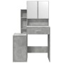 Schminktisch mit betongrauen Möbeln 80x35x132 cm von , Schlafzimmerkommoden - Ref: Foro24-848237, Preis: 115,81 €, Rabatt: %