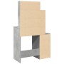 Schminktisch mit betongrauen Möbeln 80x35x132 cm von , Schlafzimmerkommoden - Ref: Foro24-848237, Preis: 115,81 €, Rabatt: %